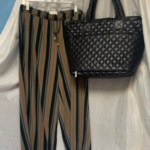 Quilted Black Tote Bag - Classic Everyday Carryall